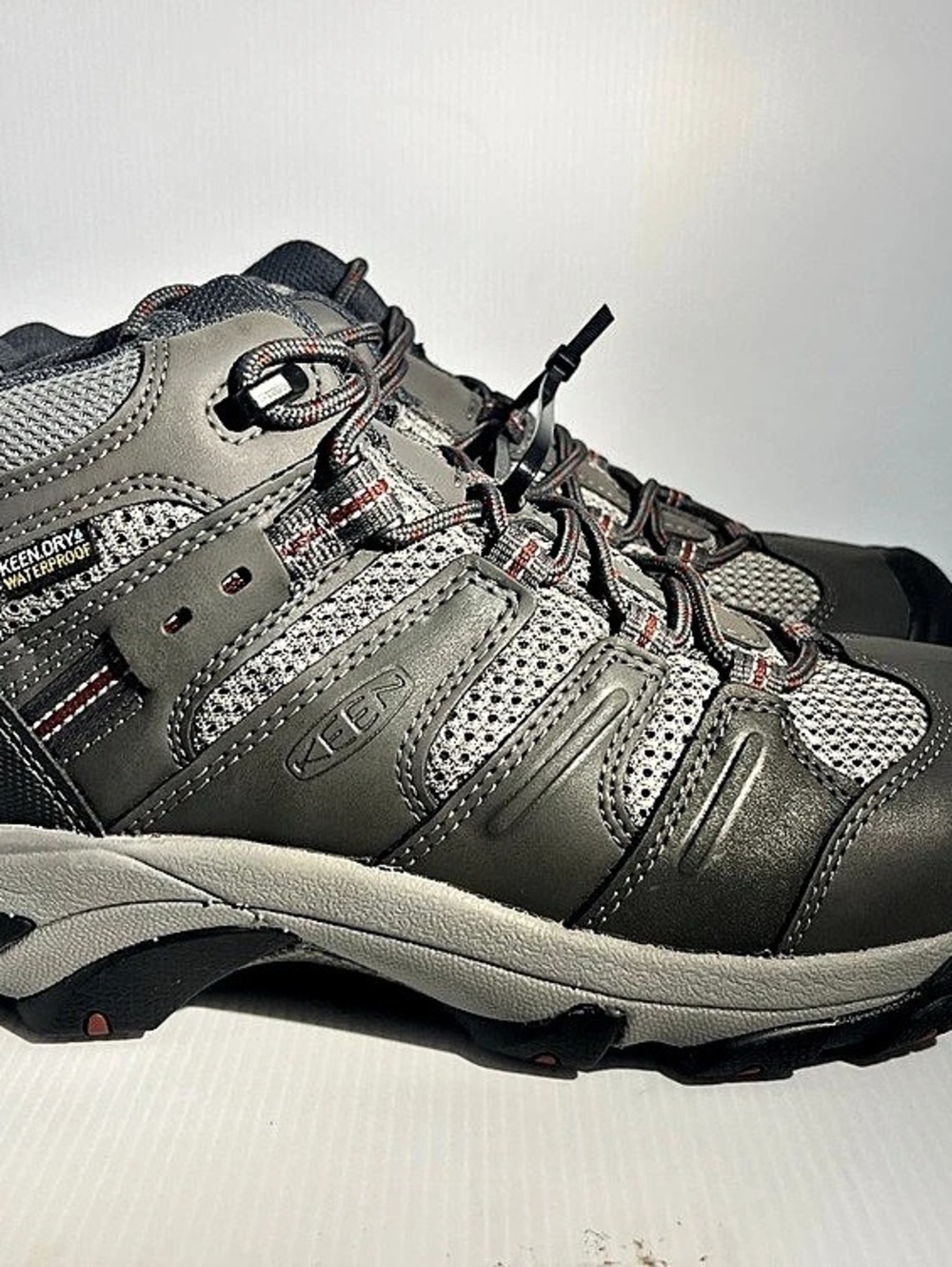 KEEN Utility Waterproof Steel Toe Waterproof Steel Toe Boots Gray US 10